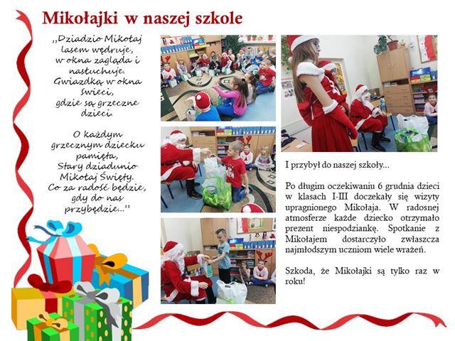 mikolajki w naszej szkole