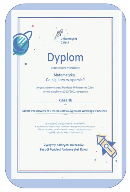 informacja o zakończeniu programu